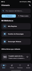 Himnario Adventista Nuevo - Pantalla Principal